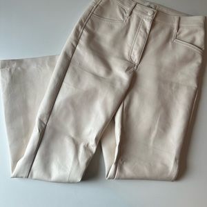 Wilfred cream leather pants